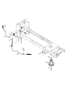Manual Pto Diagram and Parts List for XT2-LX42KH (13APA1CS010-13WPA1CS010)(2015) Cub Cadet Lawn Tractor